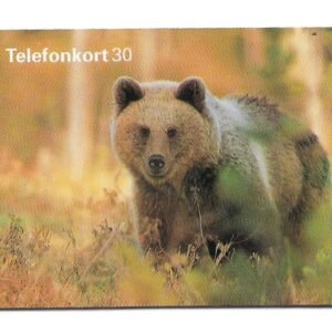 TARJETA TELEFONICA SUECIA 30 UNIDADES ANIMALES 1997