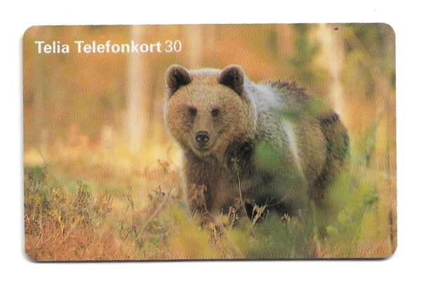 TARJETA TELEFONICA SUECIA 30 UNIDADES ANIMALES 1997