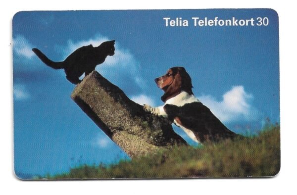 TARJETA TELEFONICA SUECIA 30 UNIDADES ANIMALES 1998