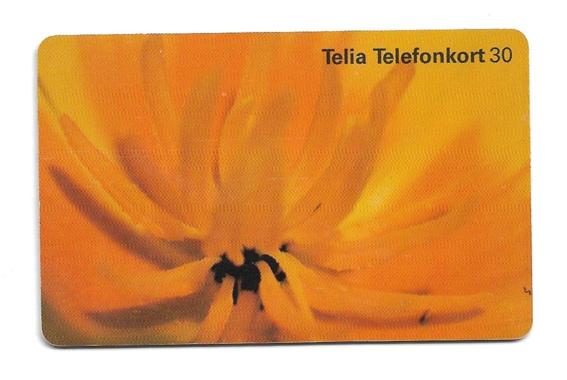 TARJETA TELEFONICA SUECIA 30 UNIDADES FLORA 1998