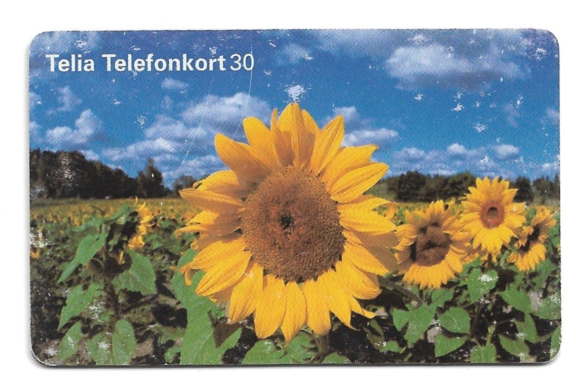 TARJETA TELEFONICA SUECIA 30 UNIDADES FLORA 1996
