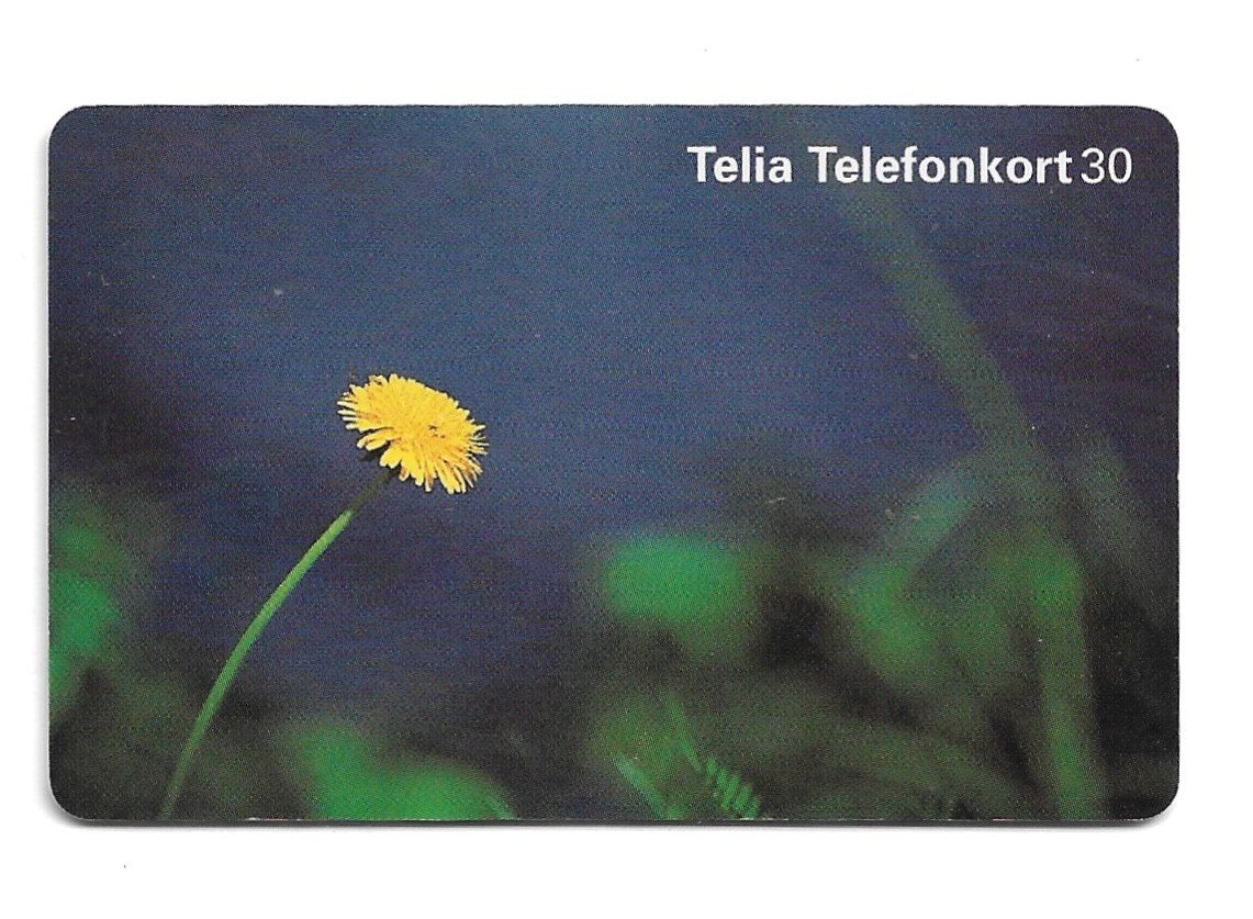 TARJETA TELEFONICA SUECIA 30 UNIDADES FLORA 1997