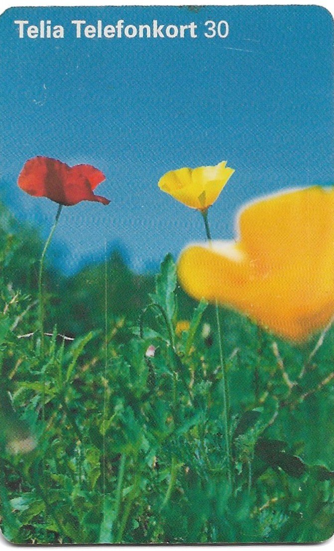 TARJETA TELEFONICA SUECIA 30 UNIDADES FLORA 2001