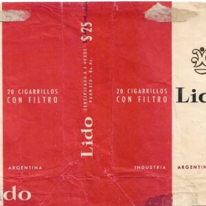 MARQUILLA LIDO 20 CIGARRILLOS INDUSTRIA ARGENTINA SOFT
