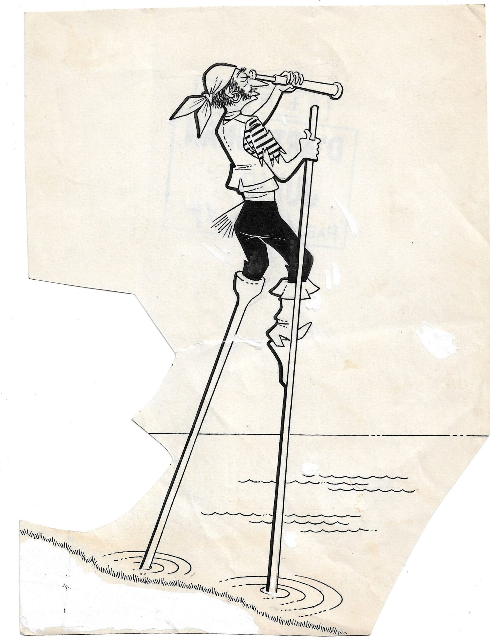 CARICATURA CHISTE ORIGINAL REVISTA DARTAGNAN