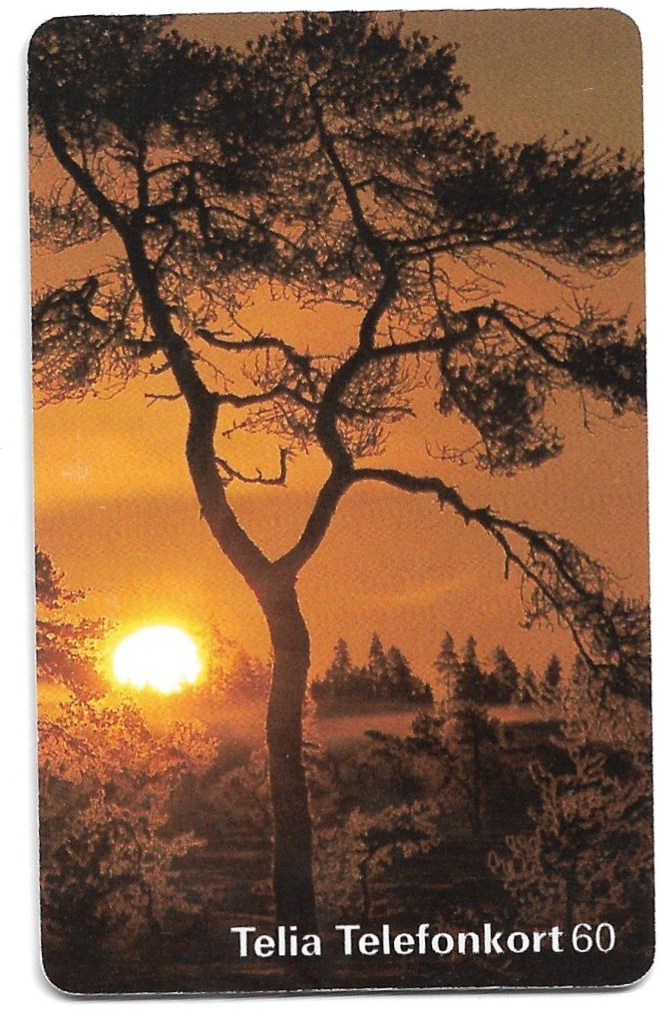 TARJETA TELEFONICA SUECIA 60 UNIDADES FLORA 1996