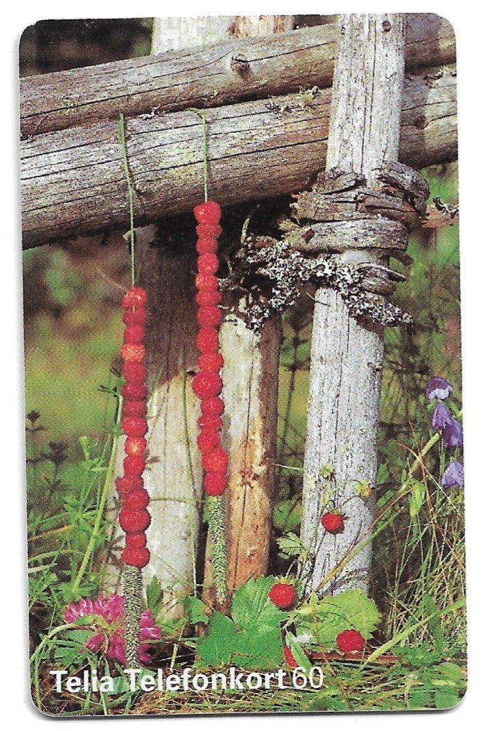 TARJETA TELEFONICA SUECIA 60 UNIDADES FLORA 1996
