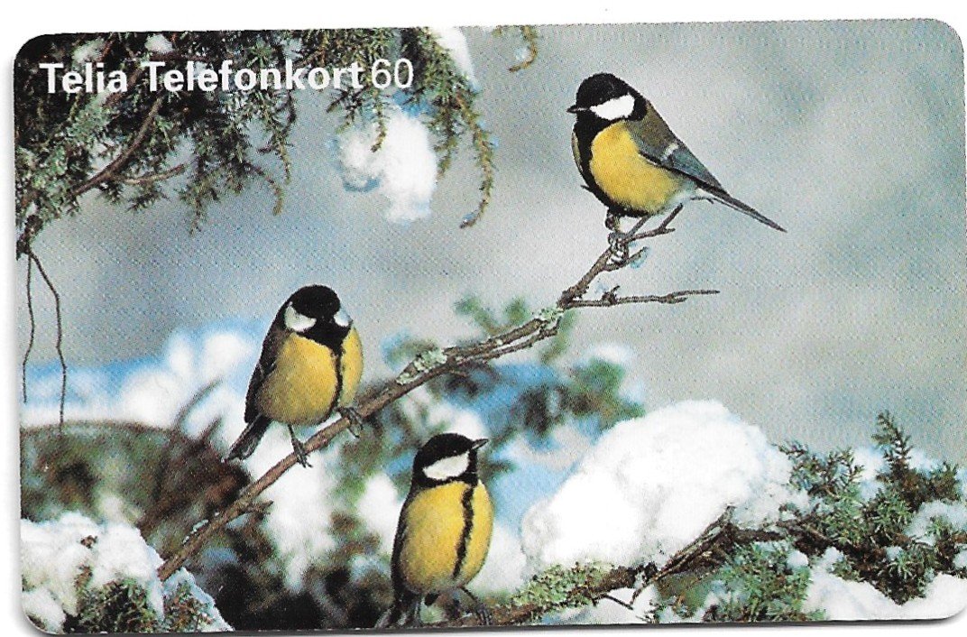 TARJETA TELEFONICA SUECIA 60 UNIDADES FAUNA 1998