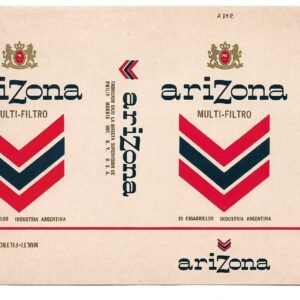 MARQUILLA ARIZONA 20 CIGARRILLOS INDUSTRIA ARGENTINA SOFT