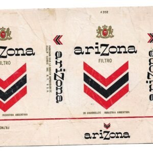 MARQUILLA ARIZONA 20 CIGARRILLOS INDUSTRIA ARGENTINA SOFT