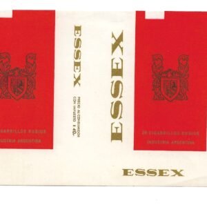 MARQUILLA ESSEX 20 CIGARRILLOS INDUSTRIA ARGENTINA SOFT