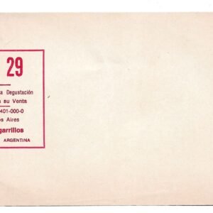 MARQUILLA F-29 20 CIGARRILLOS INDUSTRIA ARGENTINA SOFT