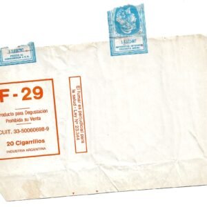 MARQUILLA F-29 20 CIGARRILLOS INDUSTRIA ARGENTINA SOFT