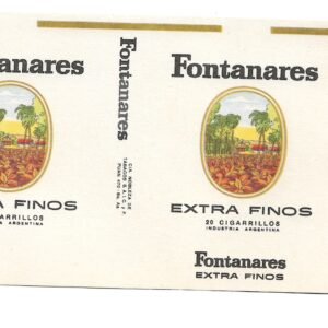MARQUILLA FONTANARES 20 CIGARRILLOS INDUSTRIA ARGENTINA SOFT