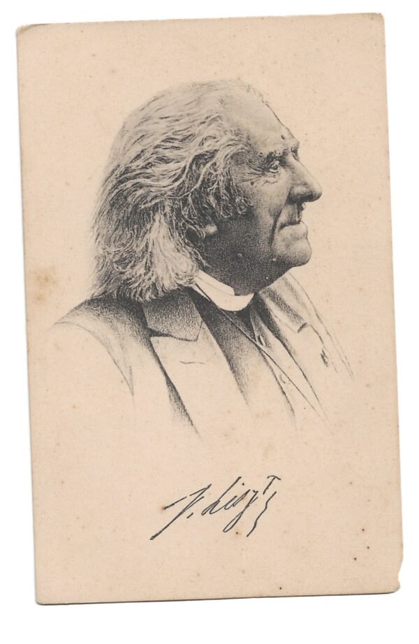 POSTAL MUSICO FRANZ VON LISZT