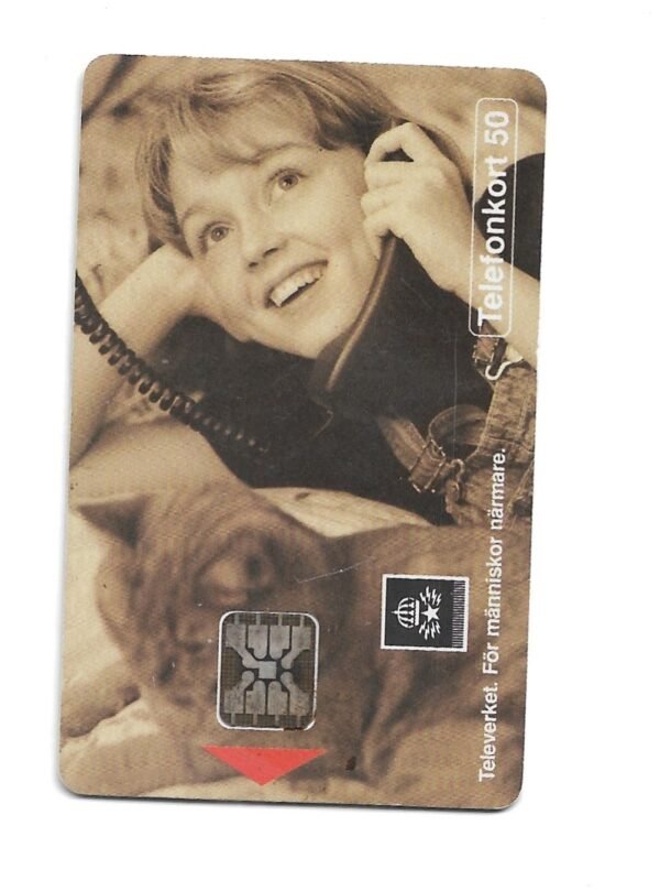 TARJETA TELEFONICA SUECIA 50 UNIDADES PUBLICIDAD 1992