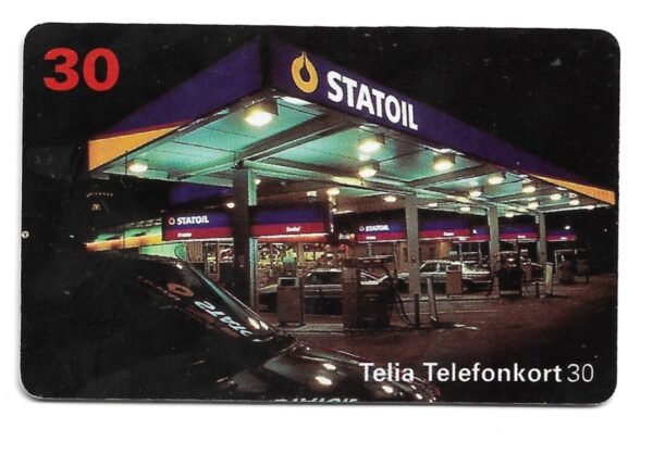 TARJETA TELEFONICA SUECIA 30 UNIDADES STATOIL 1996
