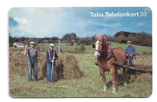 TARJETA TELEFONICA SUECIA 30 UNIDADES PUEBLO 1996