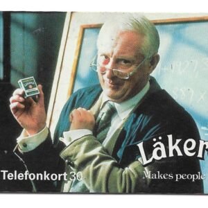 TARJETA TELEFONICA SUECIA 30 UNIDADES LÄKEROL 1995