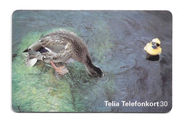 TARJETA TELEFONICA SUECIA 30 UNIDADES ANIMALES 1997