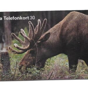 TARJETA TELEFONICA SUECIA 30 UNIDADES ANIMALES 1998