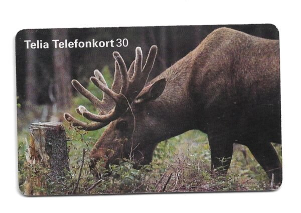 TARJETA TELEFONICA SUECIA 30 UNIDADES ANIMALES 1998
