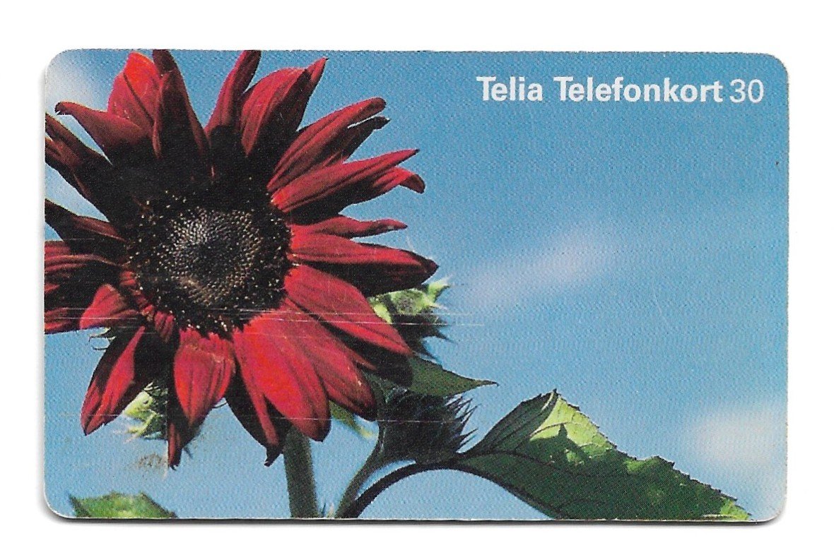 TARJETA TELEFONICA SUECIA 30 UNIDADES FLORA 1998