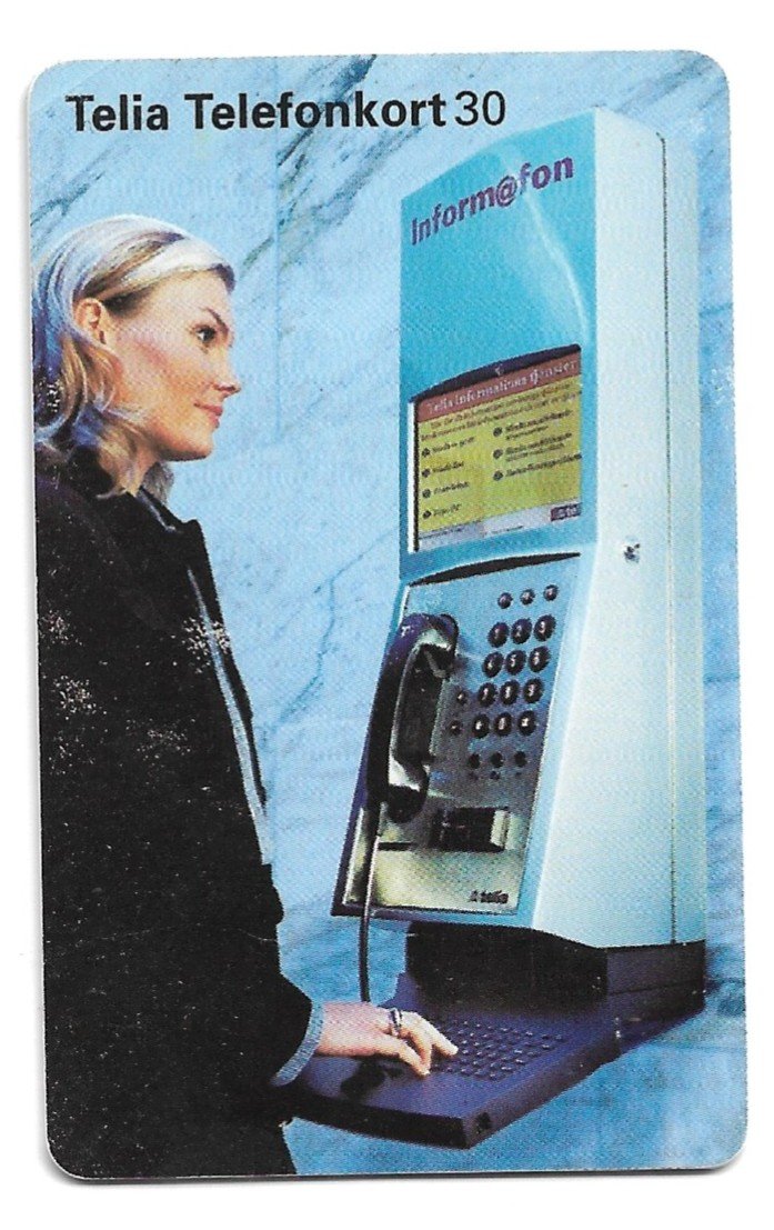 TARJETA TELEFONICA SUECIA 30 UNIDADES PUBLICIDAD 1997
