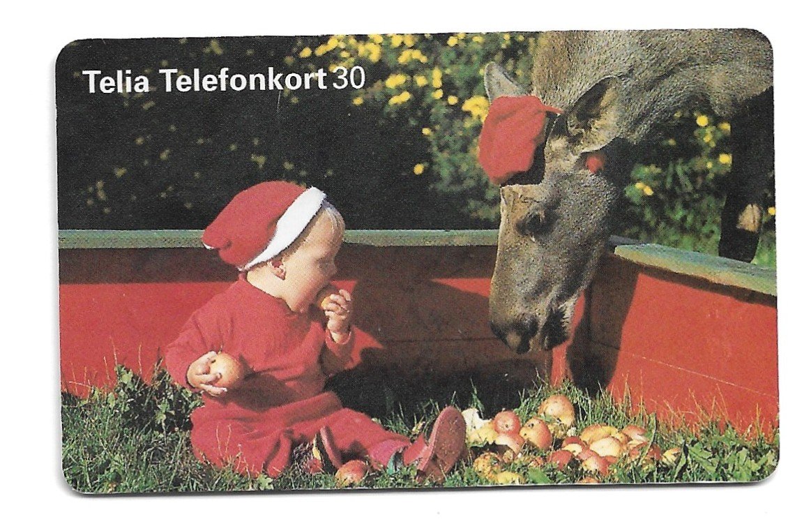 TARJETA TELEFONICA SUECIA 30 UNIDADES PUBLICIDAD NAVIDEÑA 1997