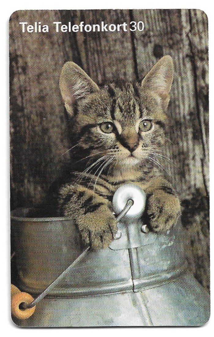 TARJETA TELEFONICA SUECIA 30 UNIDADES ANIMALES 1998