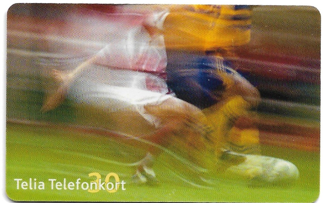 TARJETA TELEFONICA SUECIA 30 UNIDADES FUTBOL 2001