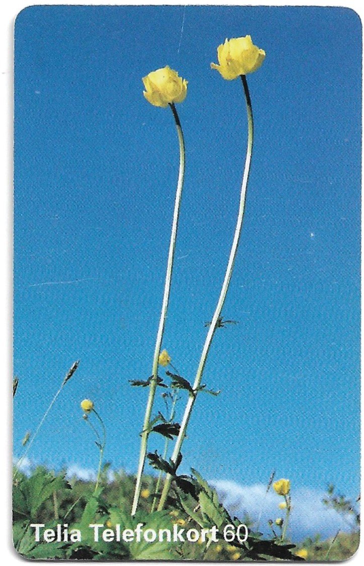 TARJETA TELEFONICA SUECIA 30 UNIDADES FLORA 1996