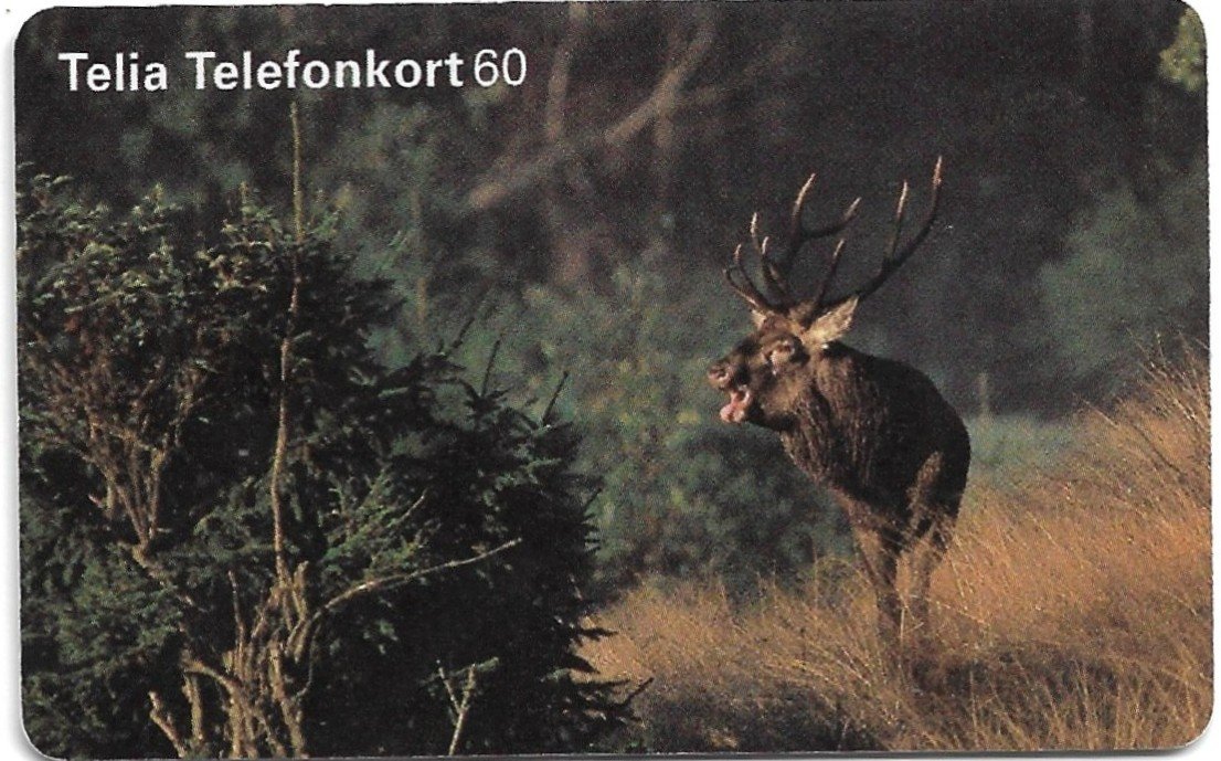 TARJETA TELEFONICA SUECIA 60 UNIDADES FAUNA 1996