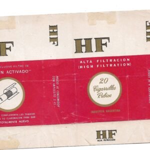 MARQUILLA HF 20 CIGARRILLOS INDUSTRIA ARGENTINA SOFT