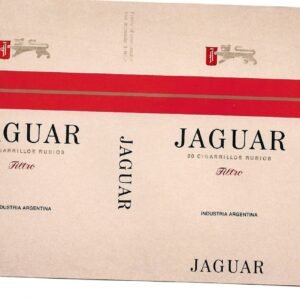 MARQUILLA JAGUAR 20 CIGARRILLOS INDUSTRIA ARGENTINA SOFT