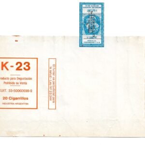 MARQUILLA K-23 20 CIGARRILLOS INDUSTRIA ARGENTINA SOFT