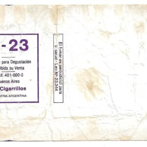 MARQUILLA K-23 20 CIGARRILLOS INDUSTRIA ARGENTINA SOFT