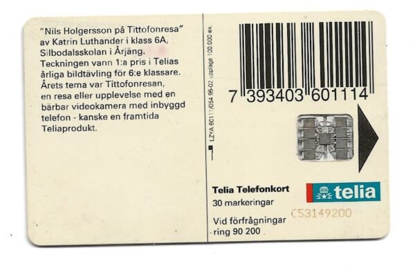 TELIA TELEFONKORT 30 UNIDADES PUBLICIDAD