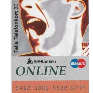 TARJETA TELEFONICA SUECIA 30 UNIDADES S-E-BANKEN 1995