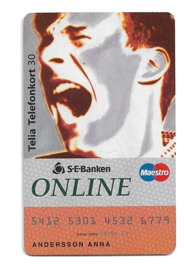 TARJETA TELEFONICA SUECIA 30 UNIDADES S-E-BANKEN 1995