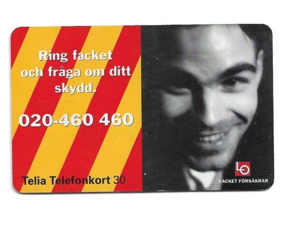 TARJETA TELEFONICA SUECIA 30 UNIDADES PUBLICIDAD 1995