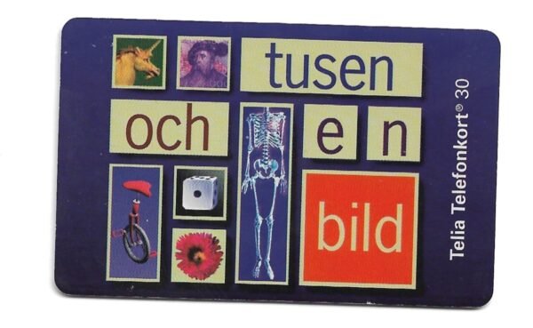 TARJETA TELEFONICA SUECIA 30 UNIDADES TUSEN OCH EN BILD 1994