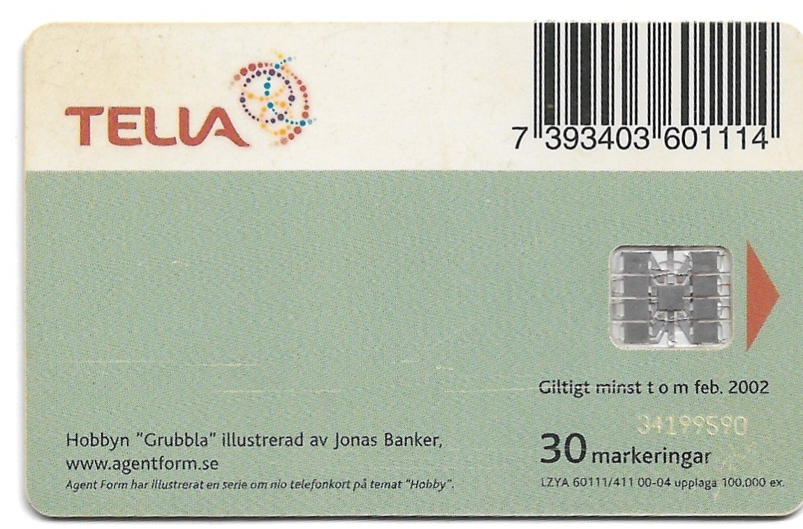 TARJETA TELEFONICA SUECIA 30 UNIDADES ARTE 2002