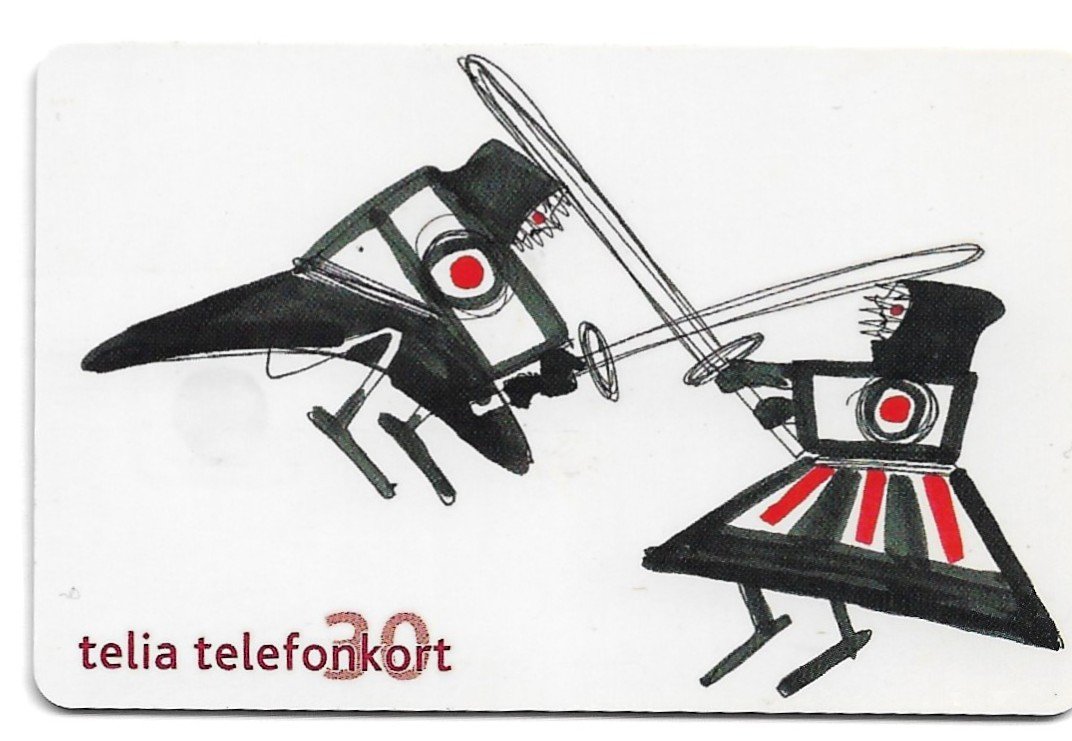 TARJETA TELEFONICA SUECIA 30 UNIDADES ARTE 2002