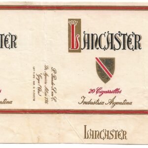 MARQUILLA LSANCASTER 20 CIGARRILLOS INDUSTRIA ARGENTINA SOFT