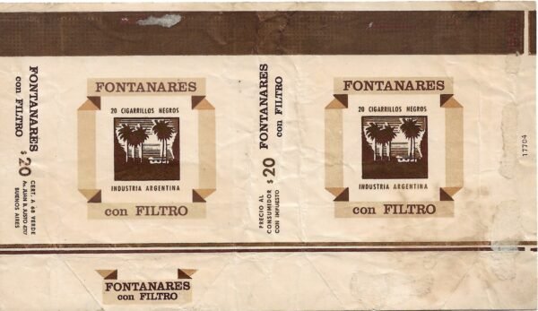 MARQUILLA PARTICULARES 36 20 CIGARRILLOS INDUSTRIA ARGENTINA SOFT