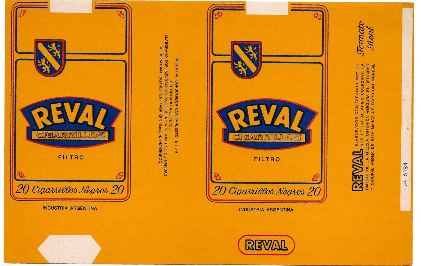 MARQUILLA FONTANARES 20 CIGARRILLOS INDUSTRIA ARGENTINA SOFT