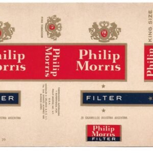 MARQUILLA INDIVIDUALES 20 CIGARRILLOS INDUSTRIA ARGENTINA SOFT