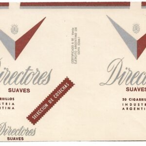 MARQUILLA DIRECTORES 20 CIGARRILLOS INDUSTRIA ARGENTINA SOFT