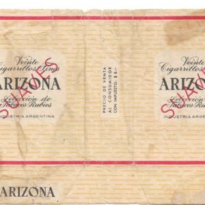 MARQUILLA ARIZONA 20 CIGARRILLOS INDUSTRIA ARGENTINA SOFT